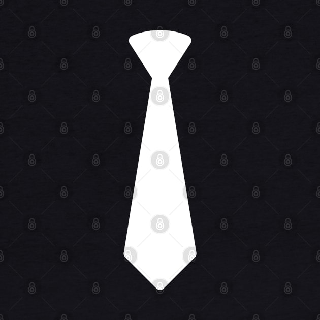 Funny Humor White Tie by Sizukikunaiki